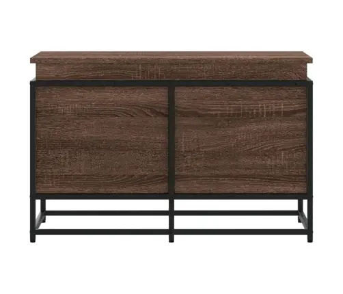 Kaanega Hoiukast, Pruun Tamm, 80X40X51,5 cm Tehispuit