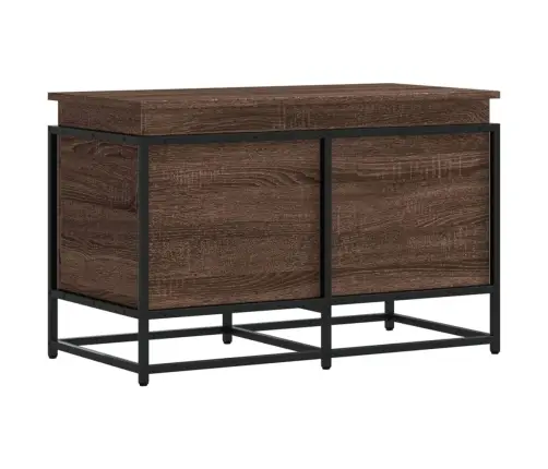 Kaanega Hoiukast, Pruun Tamm, 80X40X51,5 cm Tehispuit