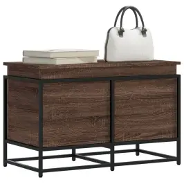 Kaanega Hoiukast, Pruun Tamm, 80X40X51,5 cm Tehispuit