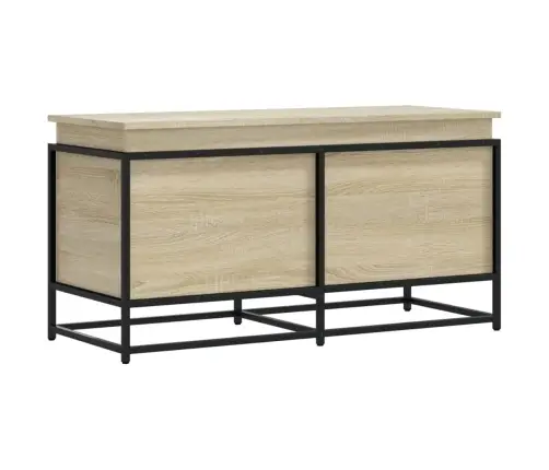 Uzglabāšanas Kaste Ar Vāku, 100X40X51,5 Cm, Inženierijas Koks Vidaxl