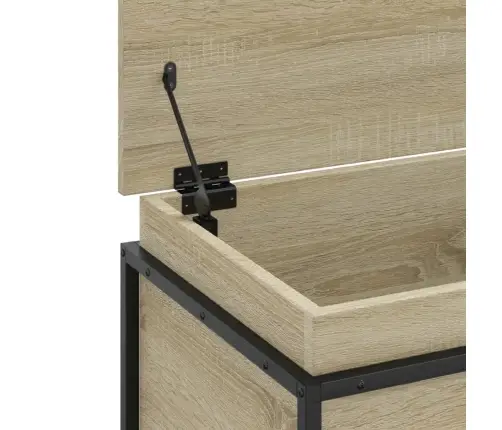 Uzglabāšanas Kaste Ar Vāku, 100X40X51,5 Cm, Inženierijas Koks Vidaxl