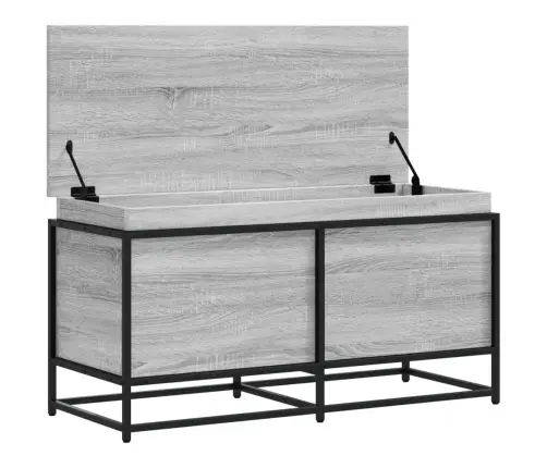 Uzglabāšanas Kaste Ar Vāku, 100X40X51,5 Cm, Inženierijas Koks Vidaxl