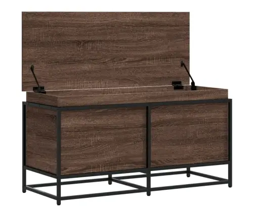 Uzglabāšanas Kaste Ar Vāku, 100X40X51,5 Cm, Inženierijas Koks Vidaxl