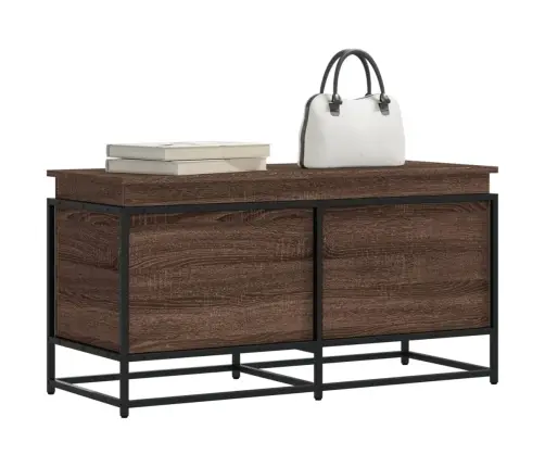 Uzglabāšanas Kaste Ar Vāku, 100X40X51,5 Cm, Inženierijas Koks Vidaxl