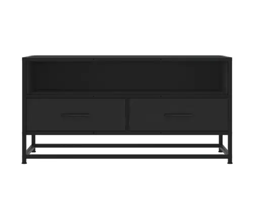 Tv Skapītis, Melns, 80X34,5X40 Cm, Inženierijas Koks, Metāls Vidaxl