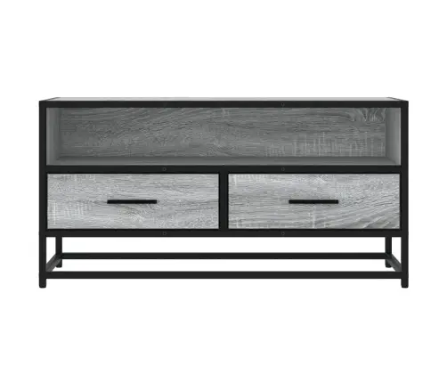 Tv Skapītis Pelēka Koka 80X34,5X40 Cm Inženierijas Koks Metāls Vidaxl Tv Skapītis Pelēka Koka 80X34,5X40 Cm Inženierijas Koks Metāls Vidaxl