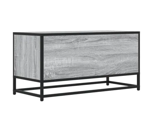 Tv Skapītis Pelēka Koka 80X34,5X40 Cm Inženierijas Koks Metāls Vidaxl Tv Skapītis Pelēka Koka 80X34,5X40 Cm Inženierijas Koks Metāls Vidaxl