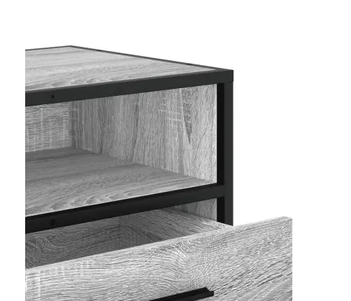 Tv Skapītis Pelēka Koka 80X34,5X40 Cm Inženierijas Koks Metāls Vidaxl Tv Skapītis Pelēka Koka 80X34,5X40 Cm Inženierijas Koks Metāls Vidaxl