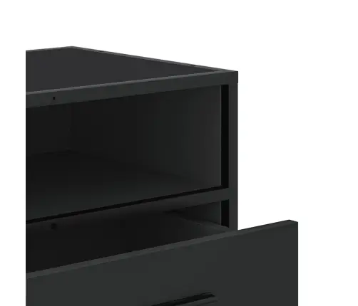 Televizoriaus Spintelė, Juoda, 100X34,5X40cm Mediena/Metalas