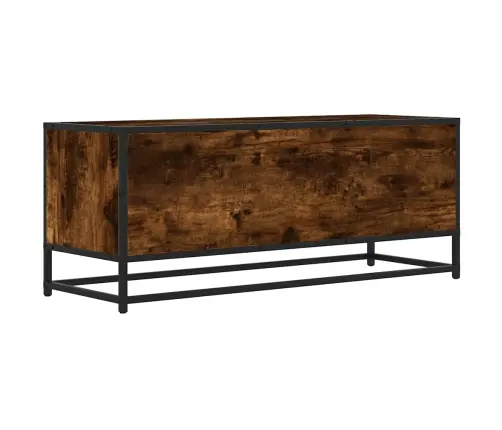 Tv Skapītis Ozola Krāsa 100X34,5X40 Cm Inženierijas Koks Metāls Vidaxl