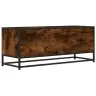 Tv Skapītis Ozola Krāsa 100X34,5X40 Cm Inženierijas Koks Metāls Vidaxl