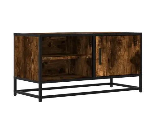 Tv Skapītis, Ozola, 80X34,5X40 Cm, Inženierijas Koks, Metāls Vidaxl