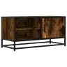 Tv Skapītis, Ozola, 80X34,5X40 Cm, Inženierijas Koks, Metāls Vidaxl