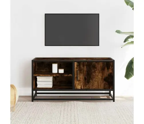 Tv Skapītis, Ozola, 80X34,5X40 Cm, Inženierijas Koks, Metāls Vidaxl