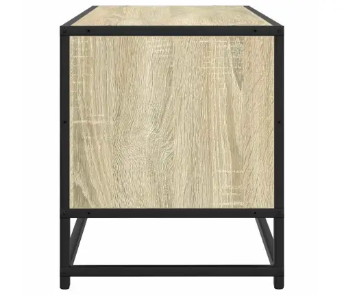Tv Skapītis, Ozola, 80X34,5X40 Cm, Inženierijas Koks, Metāls Vidaxl