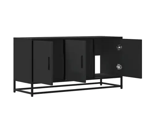 Tv Skapītis, Melns, 100X35X50 Cm, Inženierijas Koks Metāls Vidaxl Tv Skapītis, Melns, 100X35X50 Cm, Inženierijas Koks Metāls Vidaxl