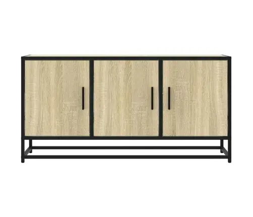 Tv Skapītis, Ozola, 100X35X50 Cm, Inženierijas Koks, Metāls Vidaxl