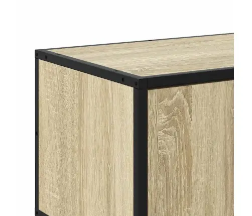 Tv Skapītis, Ozola, 100X35X50 Cm, Inženierijas Koks, Metāls Vidaxl