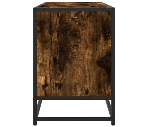 Tv Skapītis Ozola Krāsa 100X35X50 Cm Inženierijas Koks Metāls Vidaxl