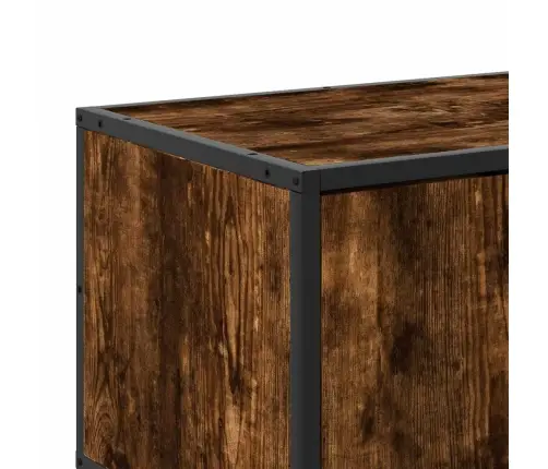 Tv Skapītis Ozola Krāsa 100X35X50 Cm Inženierijas Koks Metāls Vidaxl