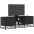 Tv Skapis Melns 120X35X41 Cm Engineered Wood And Metal Vidaxl
