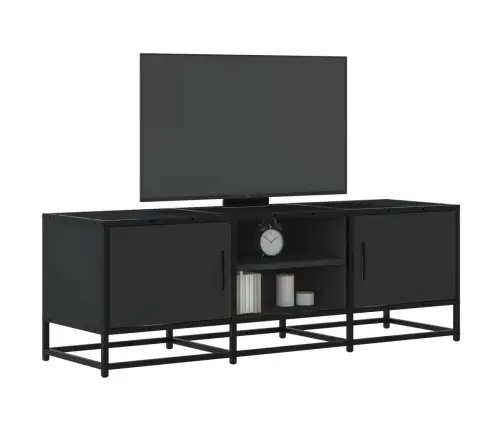 Tv Skapis Melns 120X35X41 Cm Engineered Wood And Metal Vidaxl