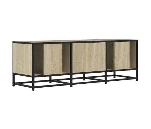 Televizoriaus Spintelė, Ąžuolo, 120X35X41cm Mediena Ir Metalas