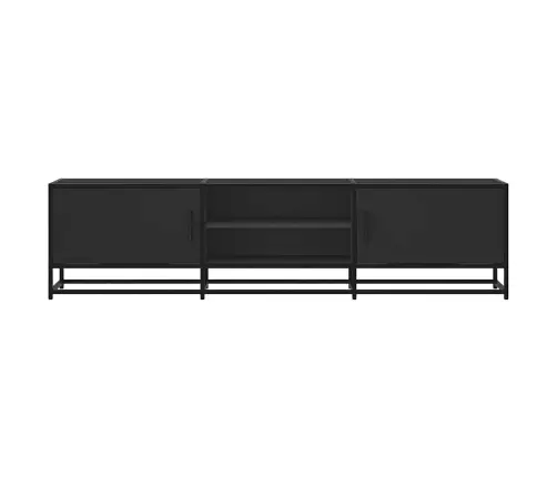 Tv Skapītis Melns 160X35X41 Cm Inženierijas Koks Metāls Vidaxl