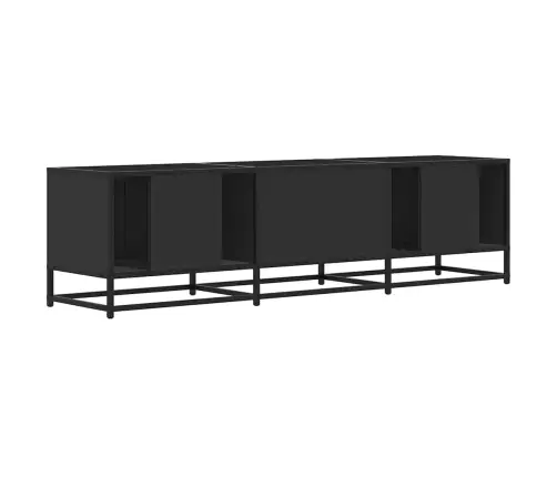 Tv Skapītis Melns 160X35X41 Cm Inženierijas Koks Metāls Vidaxl