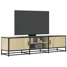 Tv Skapītis Ozola Krāsa,160X35X41 Cm Inženierijas Koks Metāls Vidaxl