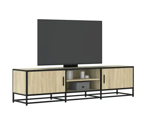 Tv Skapītis Ozola Krāsa,160X35X41 Cm Inženierijas Koks Metāls Vidaxl