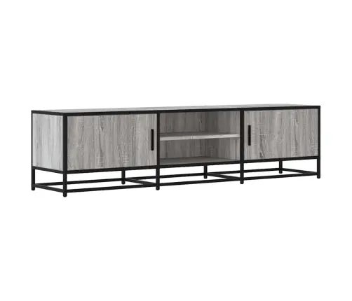 Tv Skapītis Pelēcīga Ozola 160X35X41Cm Inženierijas Koks Metāls Vidaxl