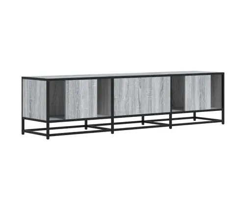 Tv Skapītis Pelēcīga Ozola 160X35X41Cm Inženierijas Koks Metāls Vidaxl