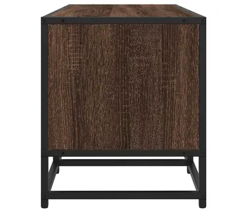 Tv Skapītis Brūna Ozolkoka 160X35X41Cm Inženierijas Koks Metāls Vidaxl