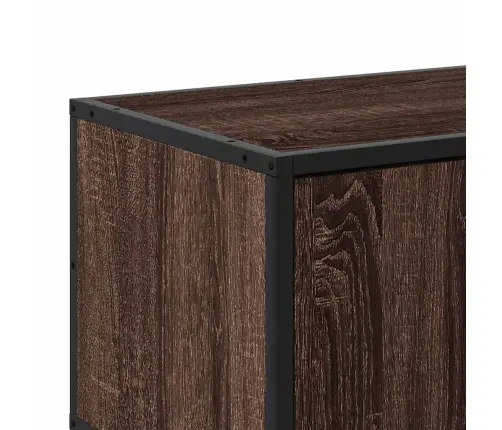 Tv Skapītis Brūna Ozolkoka 160X35X41Cm Inženierijas Koks Metāls Vidaxl