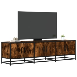 Tv Skapītis Ozola Krāsa 150X35X41 Cm Inženierijas Koks Metāls Vidaxl