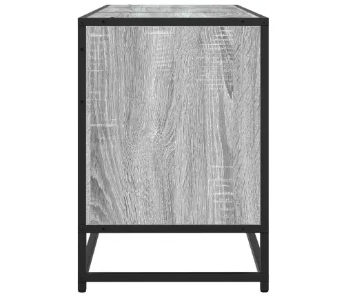 Tv Skapītis Pelēcīga Ozola 150X35X41Cm Inženierijas Koks Metāls Vidaxl