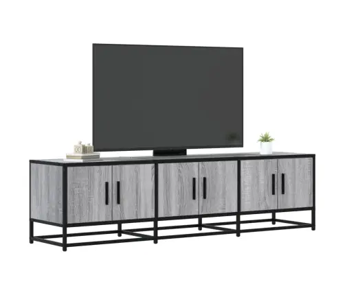 Tv Skapītis Pelēcīga Ozola 150X35X41Cm Inženierijas Koks Metāls Vidaxl