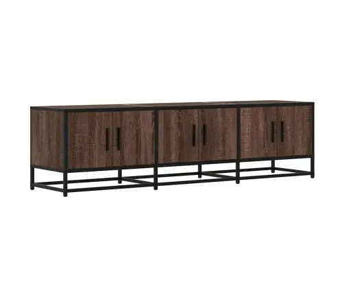 Tv Skapītis Brūna Ozolkoka 150X35X41Cm Inženierijas Koks Metāls Vidaxl