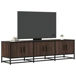 Tv Skapītis Brūna Ozolkoka 150X35X41Cm Inženierijas Koks Metāls Vidaxl