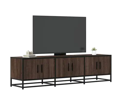 Tv Skapītis Brūna Ozolkoka 150X35X41Cm Inženierijas Koks Metāls Vidaxl