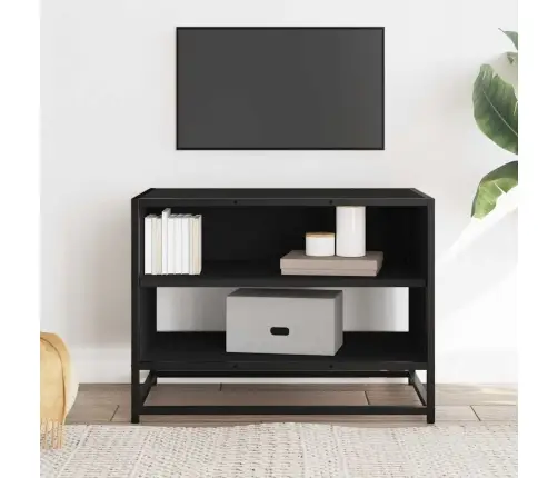 Telerikapp Must 61X40X46 Cm Engineered Wood And Metal