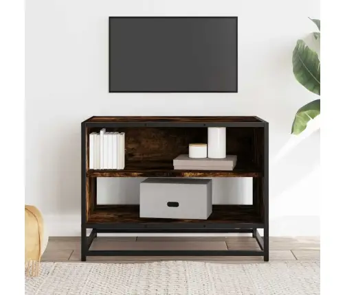 Tv Skapītis, Ozola, 61X40X46 Cm, Inženierijas Koks, Metāls Vidaxl