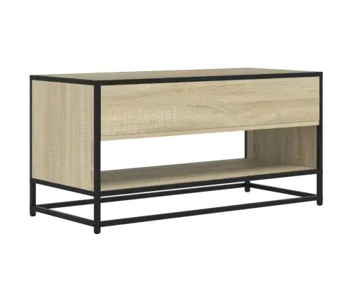 Tv Skapītis, Ozola, 91X40X46 Cm, Inženierijas Koks, Metāls Vidaxl