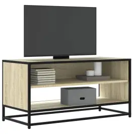 Tv Skapītis, Ozola, 91X40X46 Cm, Inženierijas Koks, Metāls Vidaxl
