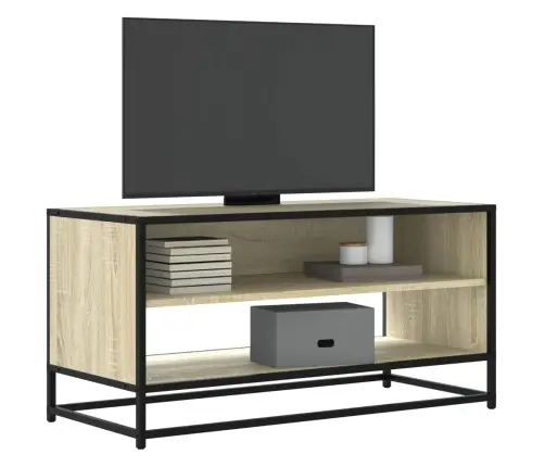 Tv Skapītis, Ozola, 91X40X46 Cm, Inženierijas Koks, Metāls Vidaxl