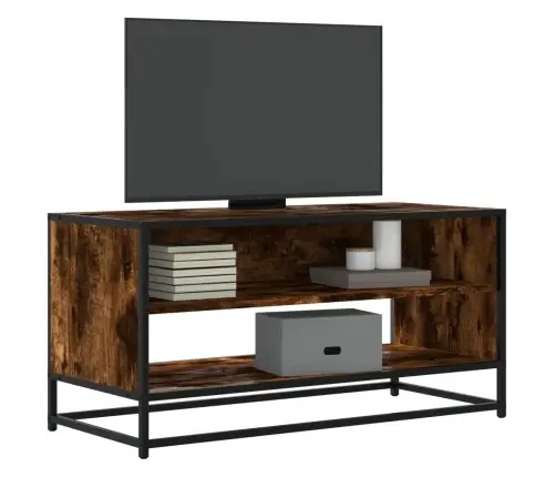 Tv Skapītis, Ozola, 91X40X46 Cm, Inženierijas Koks, Metāls Vidaxl