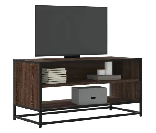 Tv Skapītis, Ozolkoka, 91X40X46 Cm, Inženierijas Koks, Metāls Vidaxl