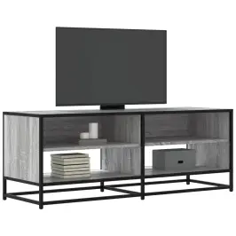 Tv Skapītis, Pelēks, 120,5X40X46 Cm, Inženierijas Koks, Metāls Vidaxl