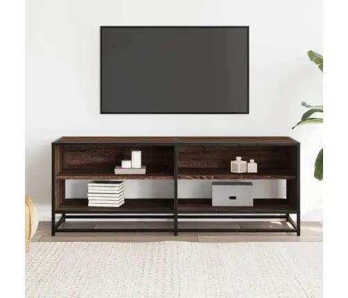 Tv Skapītis, Ozolkoka, 120,5X40X46Cm, Inženierijas Koks, Metāls Vidaxl